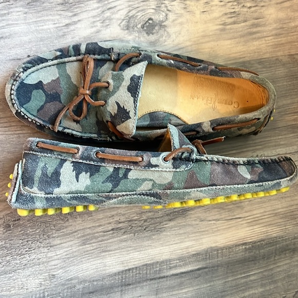 Men’s Cole Haan Gunnison Forest Camo Loafers Sz 11 - Picture 8 of 9